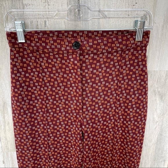 Free People Carnaby Pattern Stretch Slim Fit Pants Size 0 - Picture 4 of 10